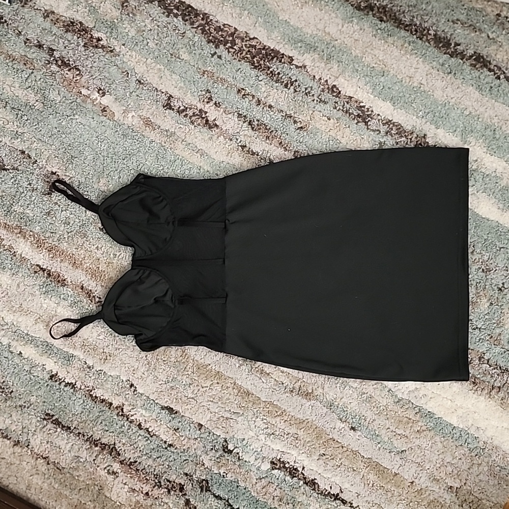 Contrast Mesh Bodycon Dress